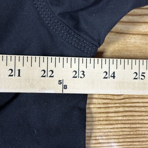 New Carhartt Rugged Flex Relaxed Fit Canvas Fleece-Lined Shirt Jacket Black Med - Picture 10 of 16